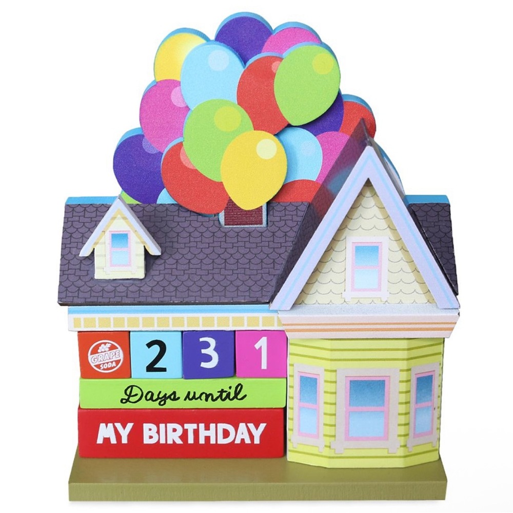 Disney Pixar Up! Countdown Event Calendar NWT Park Exclusive Colorful Balloons